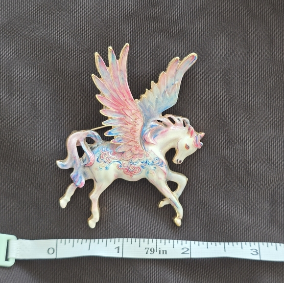 Whimsical Cloud Walker Unicorn Brooch Pin Whimsigoth Unicorn - Picture 5 of 7